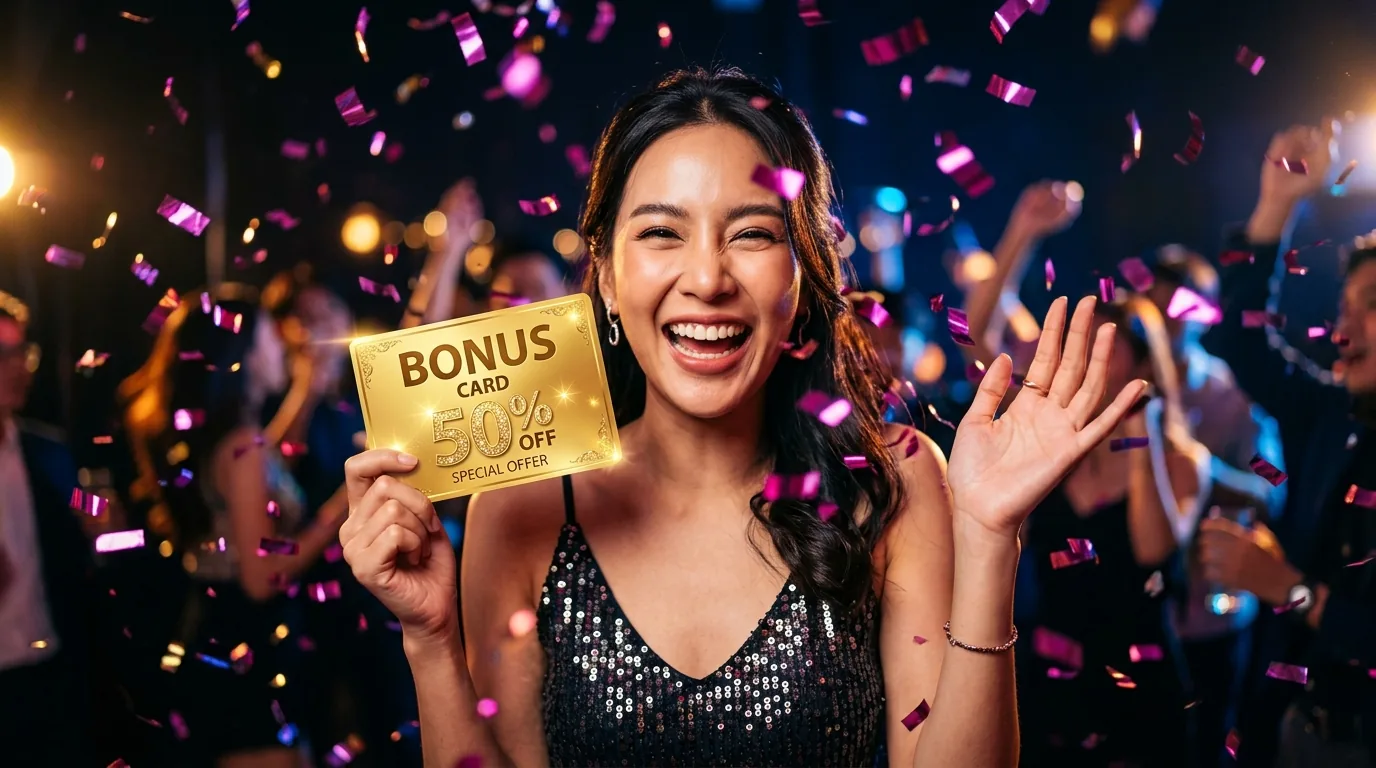 โบนัสต้อนรับสมาชิกใหม่หวยลุ้นเจริญ 50%